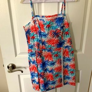 Lilly Pulitzer FIREWORK Skort Dress Sz 8